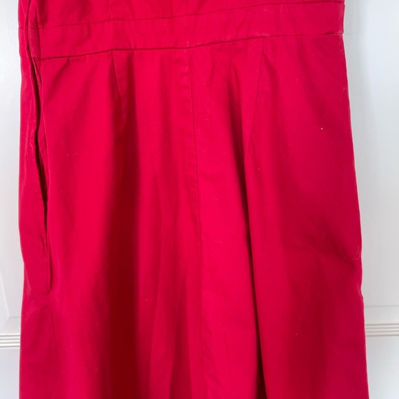 ModCloth Red Cotton Spring Dress. - Picture 10 of 11